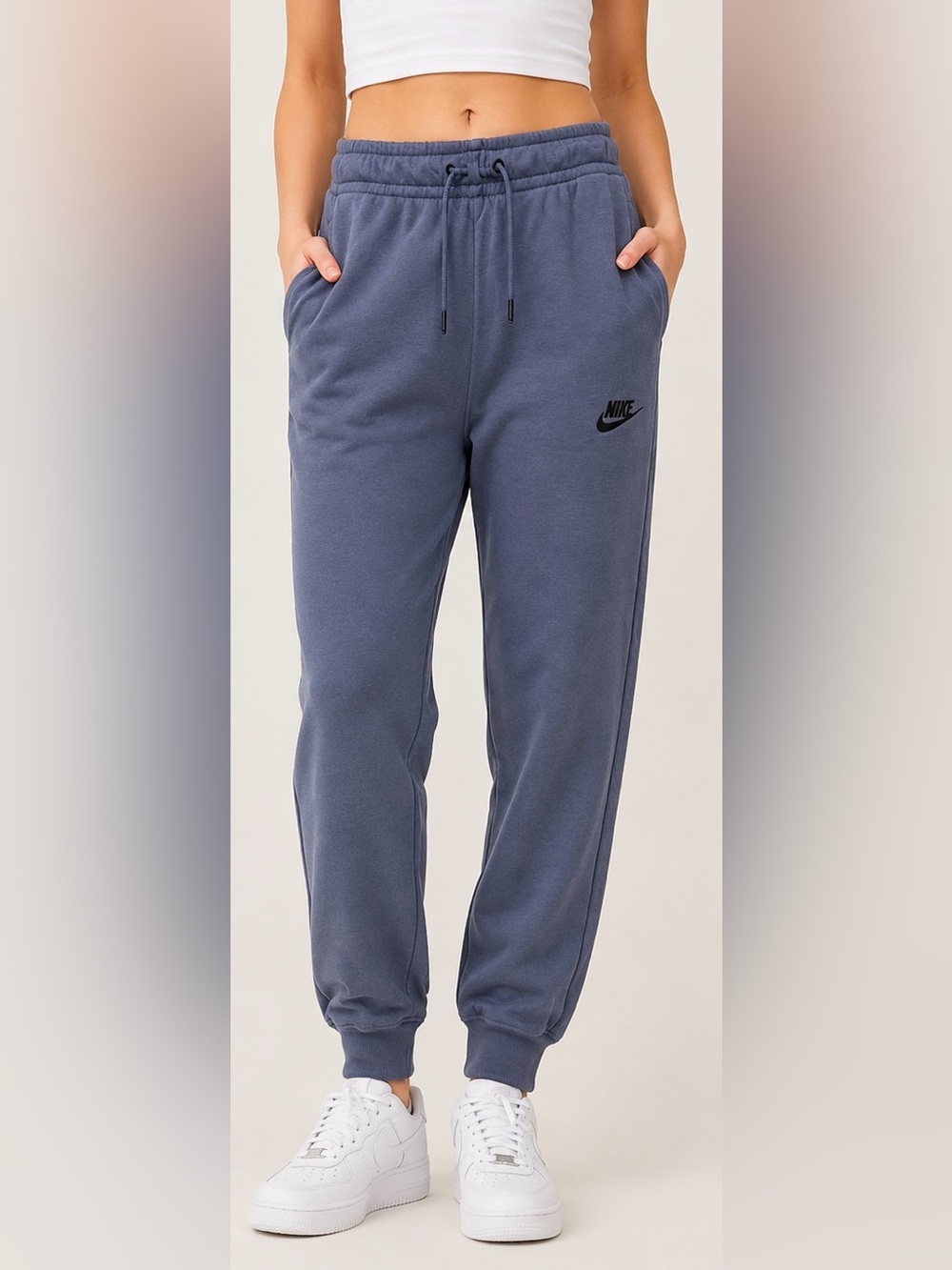 Nike Sportswear Club Fleece Jogger Sweatpants Gray Women’s Small Pockets
